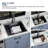 25'' L x 22'' W Drop-In Laundry Utility Sink 12" Deep 16 Gauge Stainless Steel Kitchen Sink With Sink Grid And Basket Strainer-118228763
