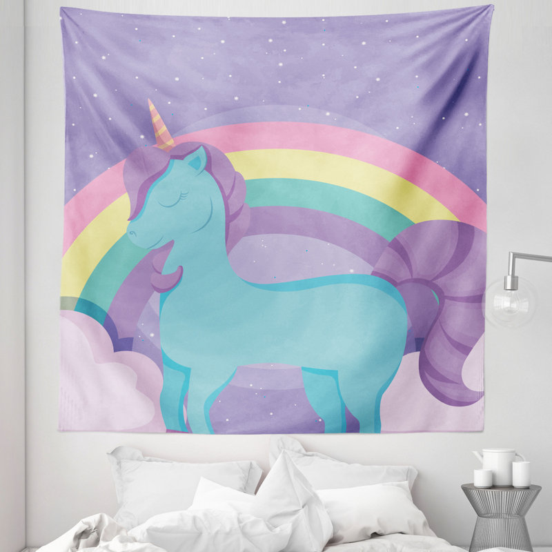 Pony Rainbow Dreamy Tapestry, 223.52cm H x 223.52cm W