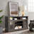 Classic TV Media Stand Modern Entertainment Console For TV Up To 65" With Open And Closed Storage Space, Dark Walnut/Black, 58.25"W*15.75"D*32"H