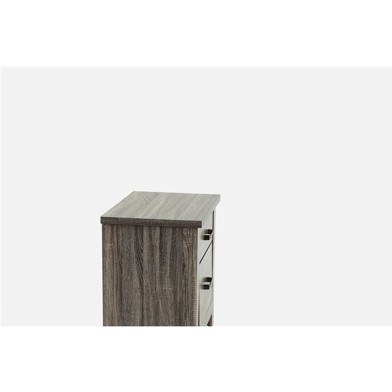 Table de chevet en chêne gris