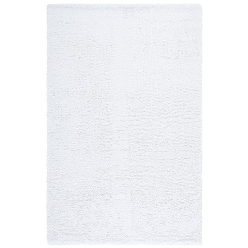 Tokyo Shag Performance Machine Washable Solid Color Rug, Rectangle 4' x 6'