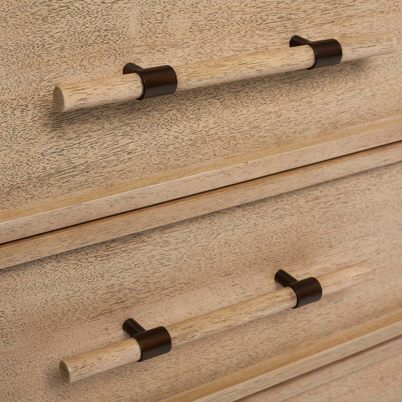 Clement 3 - Drawer Solid Wood Nightstand