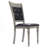 Farmhouse Gray Tufted Upholstered Dining Chairs, Set of 2