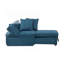 Chaise convertible 1 pièce de style contemporain avec coussins-2030822650