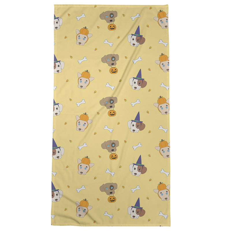 Beach Towel, Yellow, Poly/Cotton
