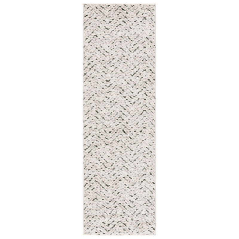 Sheletha Performance Chevron Rug, Runner 2'6" x 8'