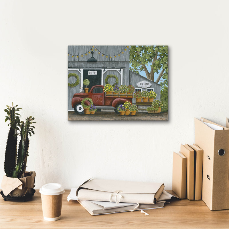 Toile épique «Potting Shed» par Tanya Nyp, graffiti épique, 16 po x 12 po, H 12 po x l 16 po