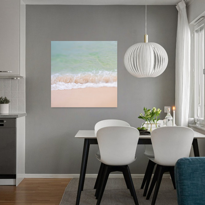 Whisper Abstract Coastal Ocean Art, 32" H x 32" W