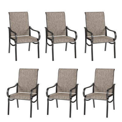 6 chaises de patio pour l'extérieur