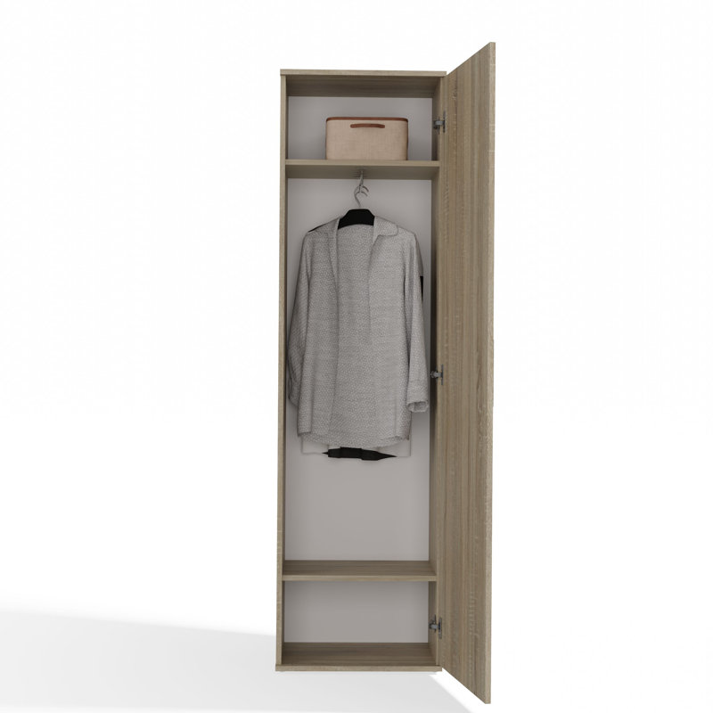 Modern Entryway Hall Tree with Wardrobe, Drawers & Coat Rack – Freestanding Hallway Storage Cabinet for Entryway, Mudroom, Bedroom & Foyer