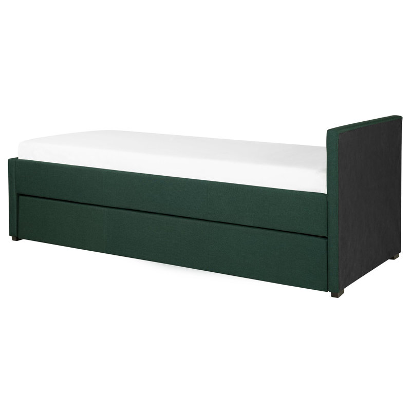 Shannen Upholstered Daybed with Trundle, Green