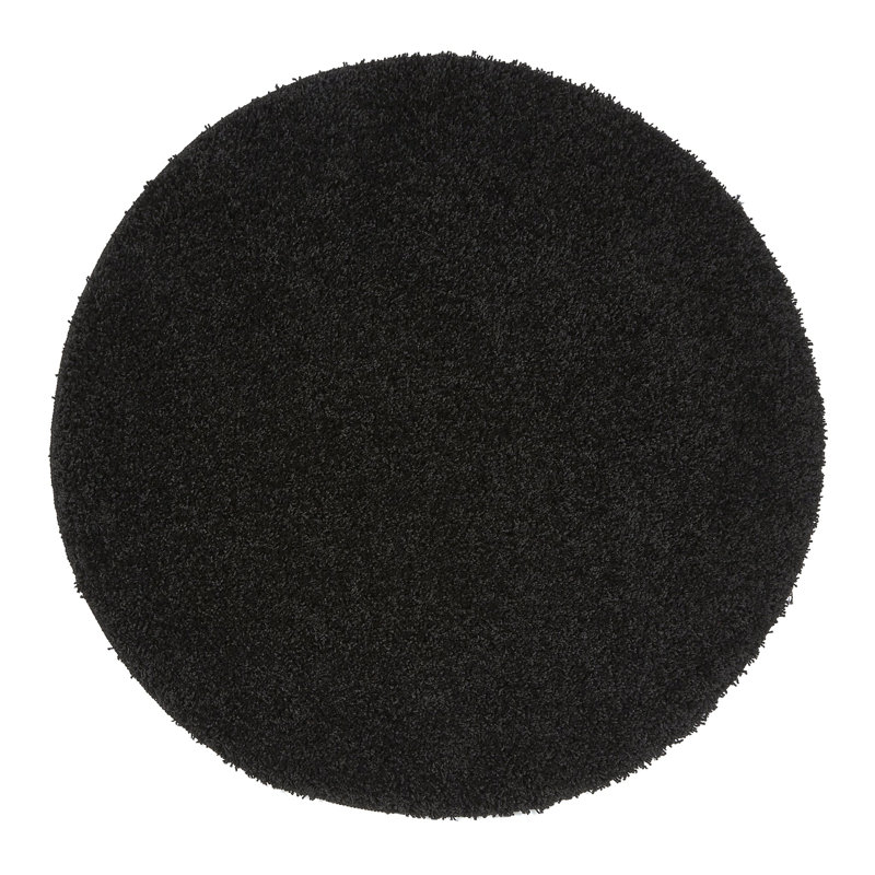 Solid Colour Machine Tufted Area Rug, Round 100 cm