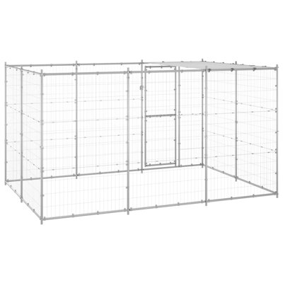 Leamont Galvanised Steel Dog House