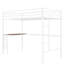 Lit mezzanine simple blanc avec bureau et barrières de sécurité incluses - bureau en métal fiable, barrières de sécurité-1336992721