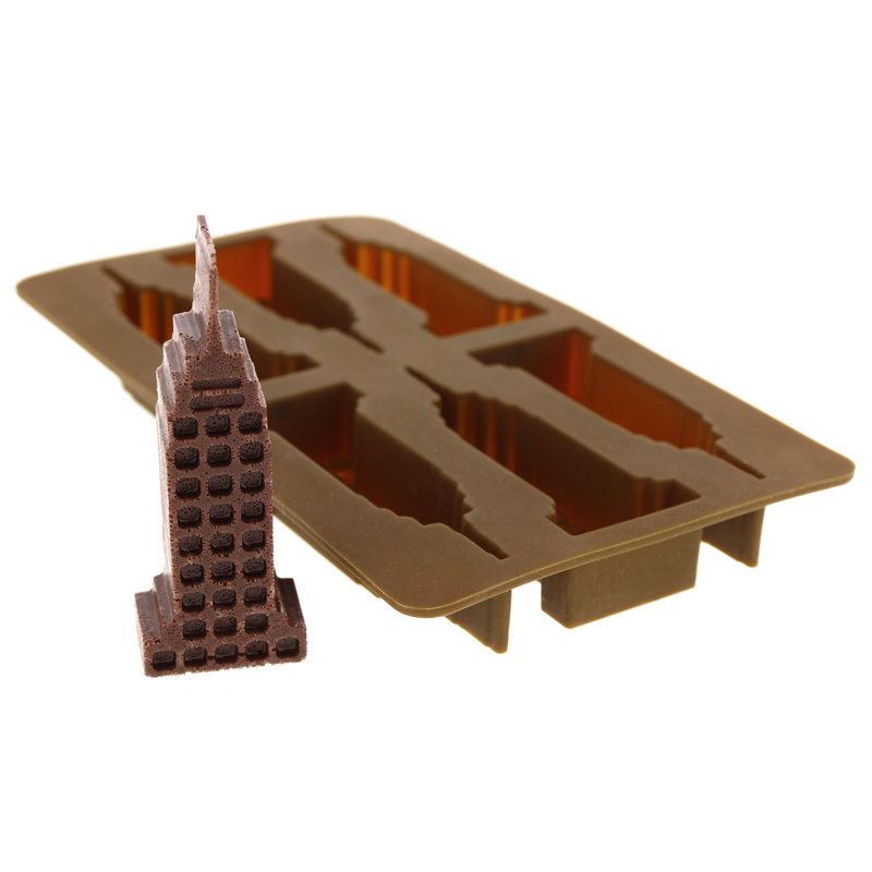 LandMarks Silicone Ice Cube Tray, Chocolate