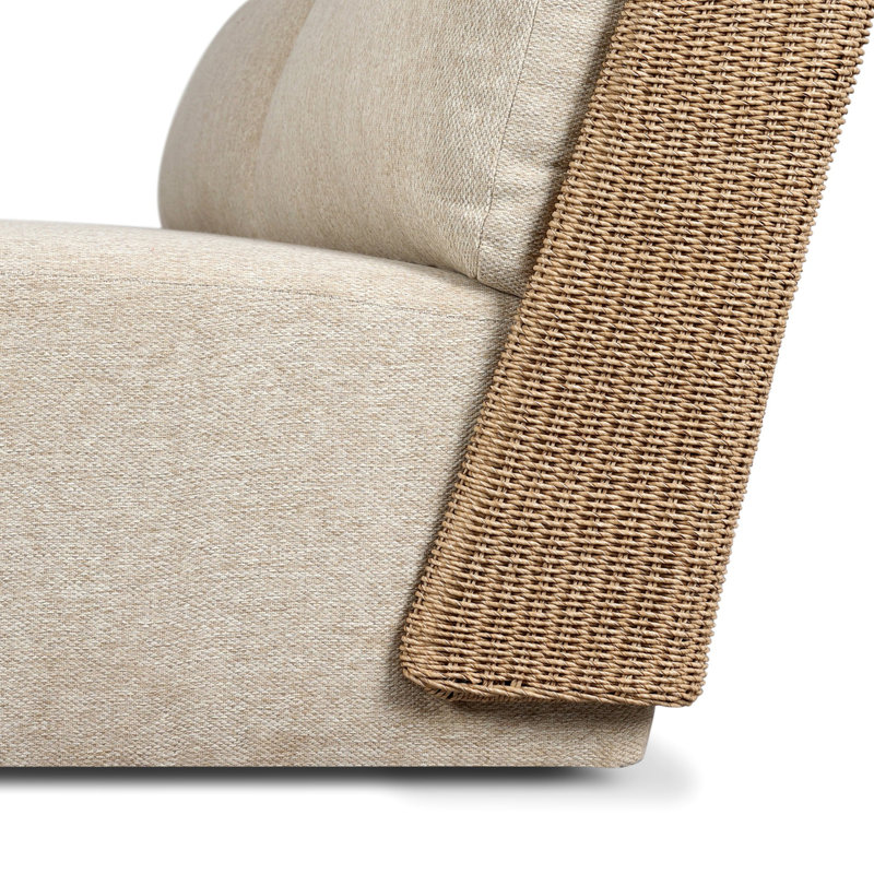 Sicilia Outdoor Woven Sofa-Concha Beige