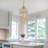 1-light Dimmable Crystal Pendant Light