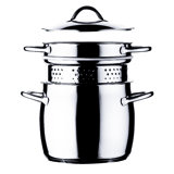 1950 Pasta Pot with Lid 8.66" - 1 Piece - Stainless Steel