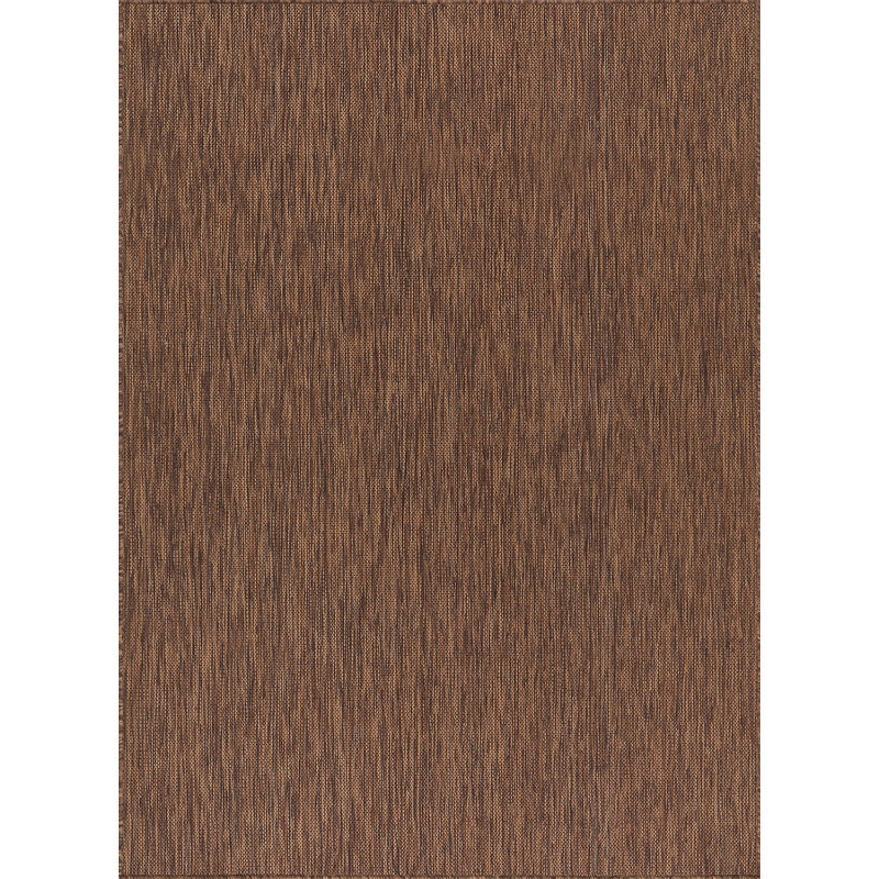 Tapis intérieur / extérieur brun Waikiki, Rectangle 6 pi x 9 pi