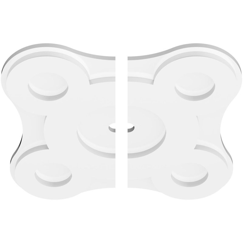 Médaillon de plafond contemporain en PVC de qualité architecturale 36 po x P 5 po x P 12 1/2 po x P 1 po