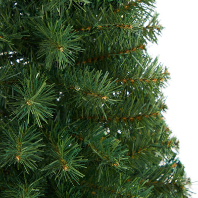 Green Artificial Christmas Tree with LED Lights and Bendable Branches
