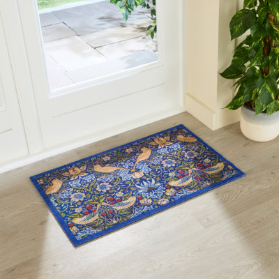 Strawberry Thief Non-Slip Door Mat