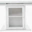 Table de salle à manger rectangulaire moderne de 47,24 "à 63", extensible, avec plateau en marbre blanc imprimé et pieds de table de rangement avec base en métal-290267449