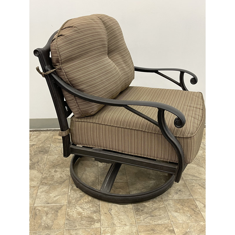 Pooler Swivel Metal Outdoor Lounge Chair