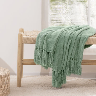 Soft Chenille Throw Blanket