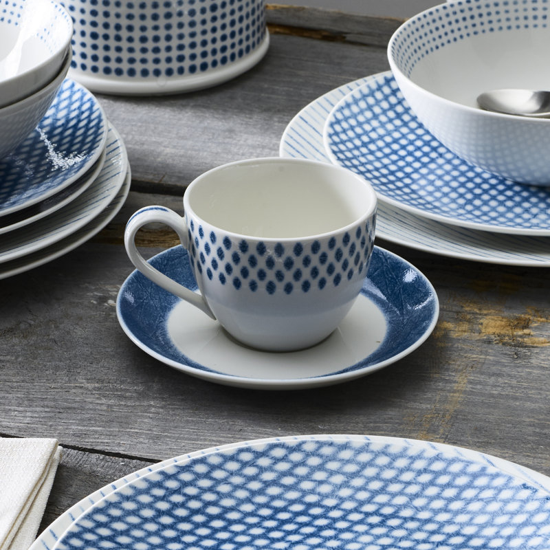Noritake Hammock Saucers, 6-1/4", Blue