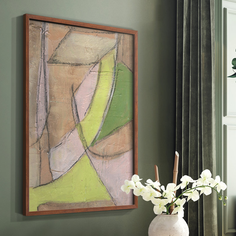 «Many Layers II», reproduction encadrée - bois massif, H 10 po x l 8 po, Brun