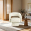 Fauteuil pivotant moderne et moelleux de 70,6 cm de large