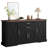 Black 63" Barn Door Buffet Table With 4 Doors, 2 Drawers, Rack, Adjustable Shelves For Kitchen And Living Room, High - Quality Hinge, Construction Dining Entryway, Smooth Safe Stable,-936026973
