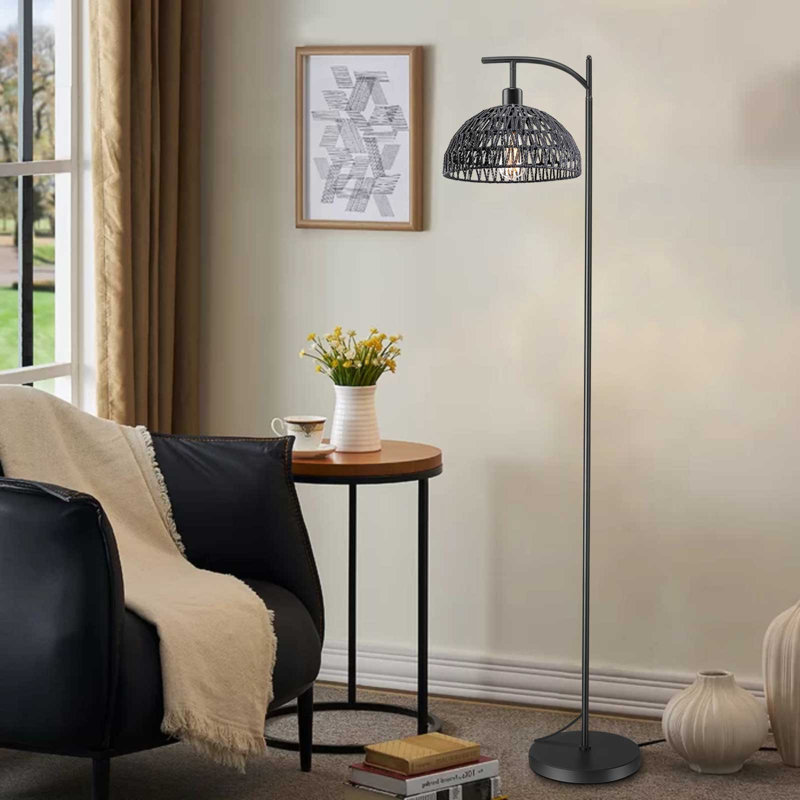 Aliezah 150cm Reading Floor Lamp, Black