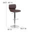 Tabouret pivotant à hauteur réglable Troutville-33651849