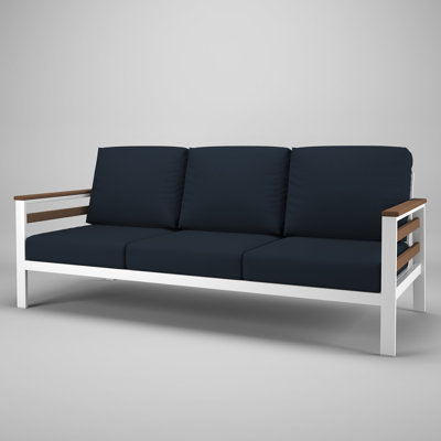 Townsend Metal Outdoor Sofa With Sunbrella Cushion