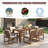 Raelith 7-Piece Outdoor Rectangular Dining Set With Cushions-1340649888