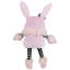 Gnome de Pâques assis avec oreilles de lapin - 12 po - rose
