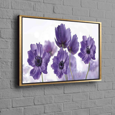 Grande fleur, œuvre d'art botanique sur toile pour une magnifique décoration abstraite et affiche murale