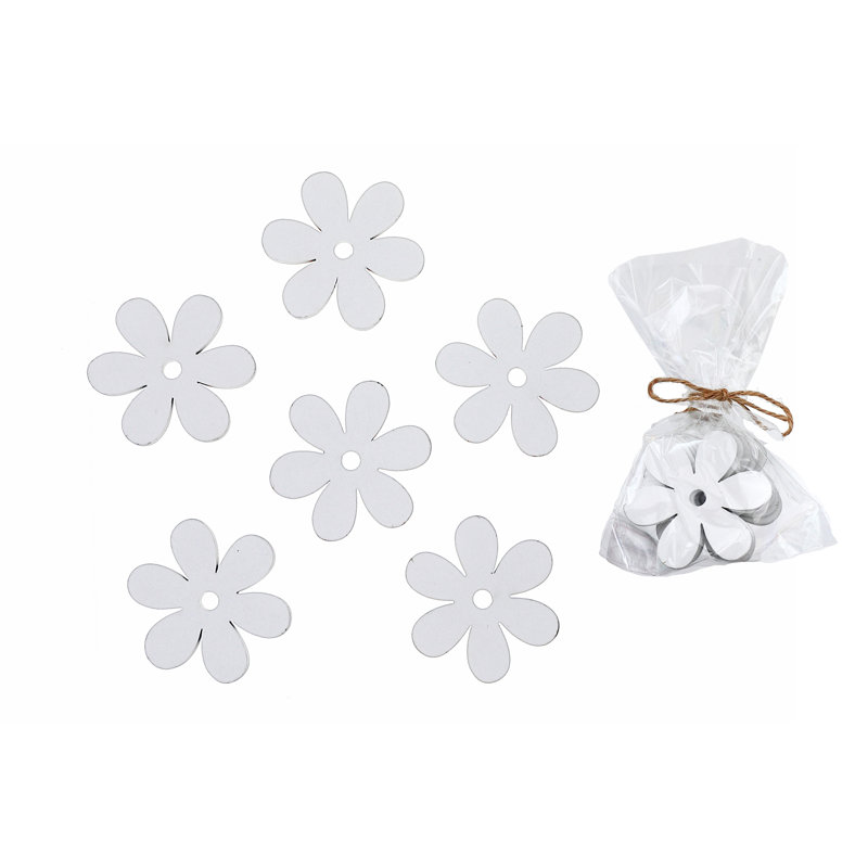 Ornements en forme de marguerite blanche