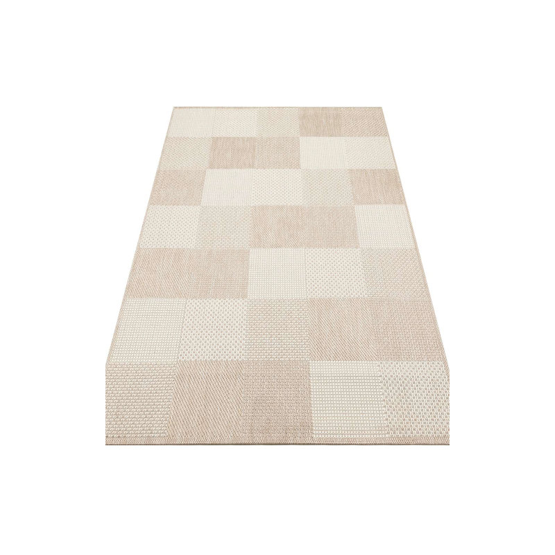 Willemien Beige Cotton Flatweave Carpet, 3.3 x 9.8 ft | 100% Cotton, 1.8 lbs/sq ft | No Pile, Machine Washable at 86°F | Easy to Clean with Vacuum & Spot Remover | Perfect for Living Room, Bedroom & Office Decor