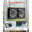 Ventilateur à énergie solaire, panneau solaire de 15 W avec 2 ventilateurs, angle du panneau solaire réglable, haute vitesse de 2668 tr / min, installation flexible, remplacement rapide de l'air pour la serre, tentes de croissance, poulaillers, abris