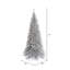 Silver Tinsel Fir 5.5' H Artificial Fir Christmas Tree