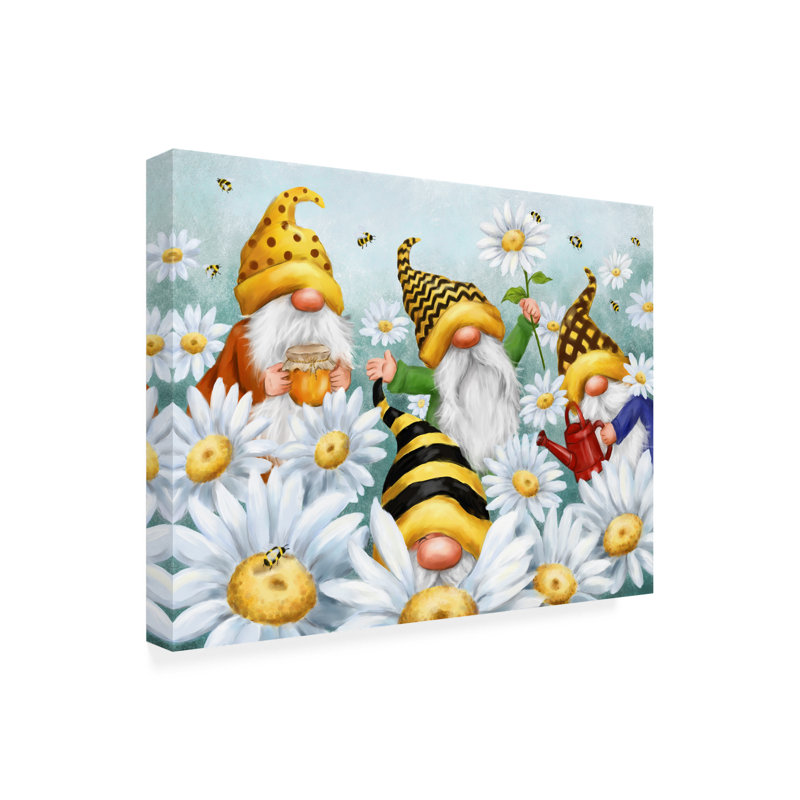 Art sur toile, ginomes de Colomb, H 18 po x l 24 po