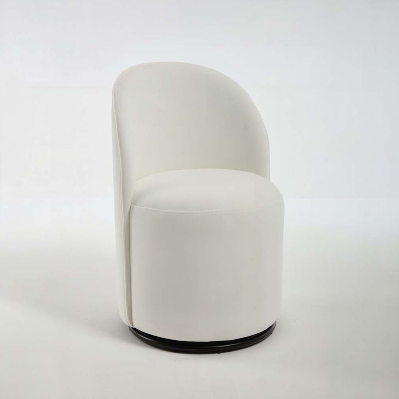 Chaise pivotante en velours 360 degrés, Beige