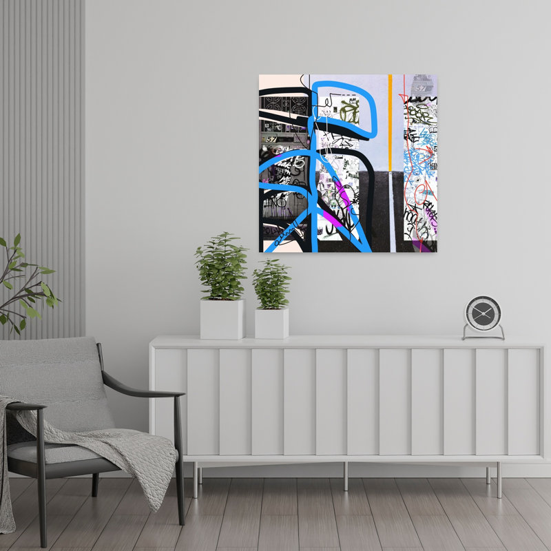 Art contemporain, art contemporain abstrait, H 24 po x l 24 po