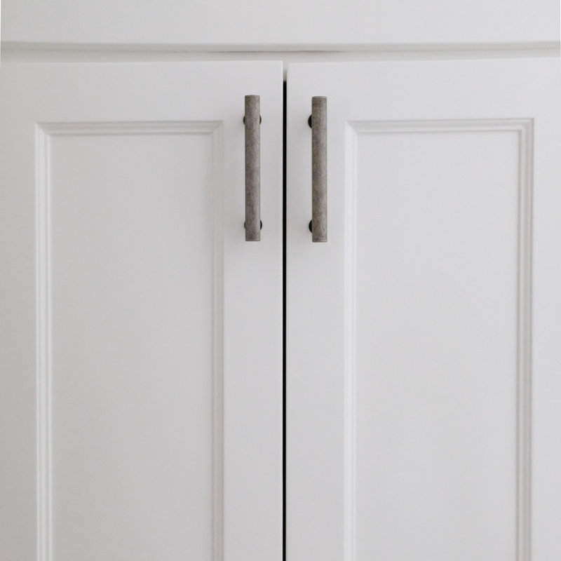 Mod Two Tone Bar / Handle Pull, Matte Black/Weathered Nickel, 5"