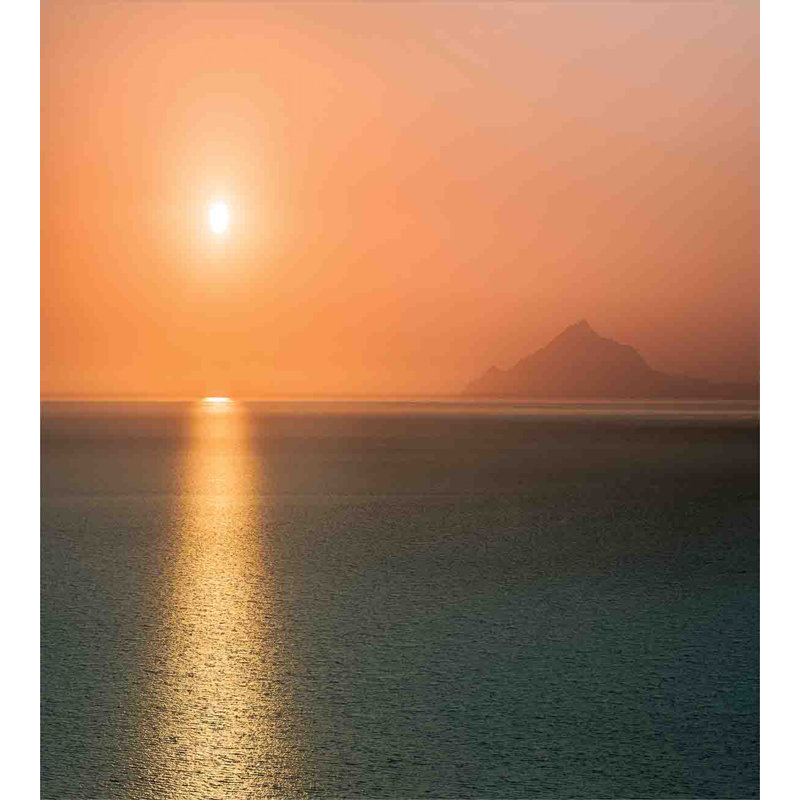 King Size Orange Blue Sunset Ocean Duvet Cover Set