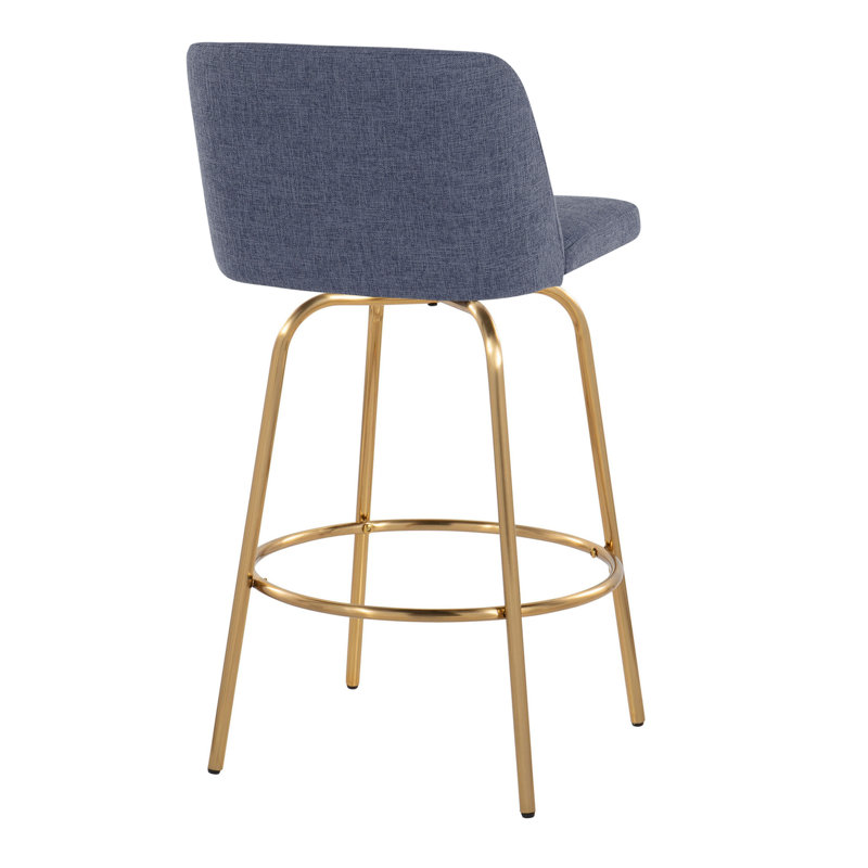Contemporary Counter Stool, Bleu