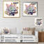 Blossoming Succulent Tender Retro - bleu et rose sur toile-669397098-669397099